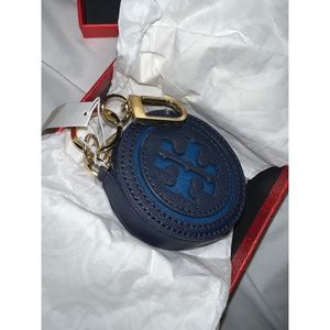 Blue Tory Burch Monogramed Coinpurse